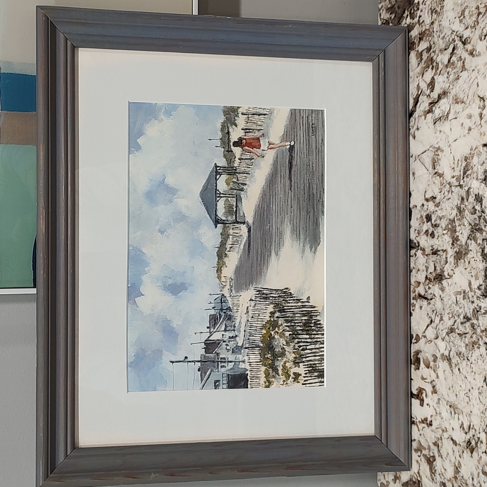 Lavallette Boardwalk Framed/Signed print by Robert Loder Jr.